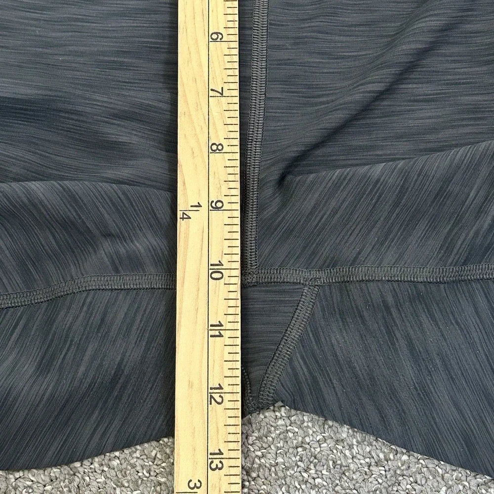 Lululemon Gray Wunder Under High Rise Crop Leggings Women's 12 Full-On Luon